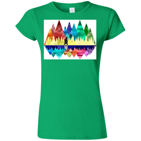 T-Shirts Irish Green / S Bear Color Forest Junior Slimmer-Fit T-Shirt