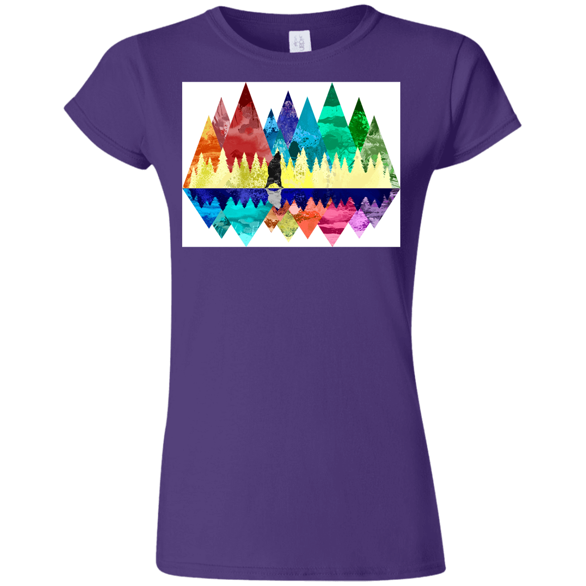 T-Shirts Purple / S Bear Color Forest Junior Slimmer-Fit T-Shirt