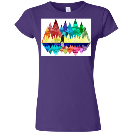 T-Shirts Purple / S Bear Color Forest Junior Slimmer-Fit T-Shirt