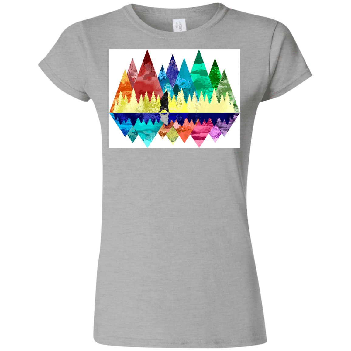 T-Shirts Sport Grey / S Bear Color Forest Junior Slimmer-Fit T-Shirt