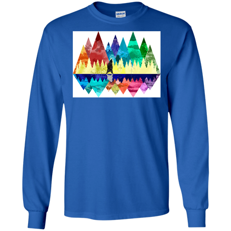 T-Shirts Royal / S Bear Color Forest Men's Long Sleeve T-Shirt