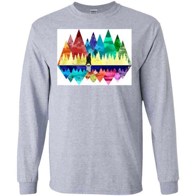 T-Shirts Sport Grey / S Bear Color Forest Men's Long Sleeve T-Shirt