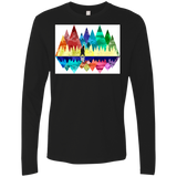 T-Shirts Black / S Bear Color Forest Men's Premium Long Sleeve