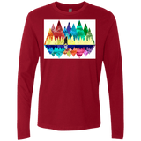 T-Shirts Cardinal / S Bear Color Forest Men's Premium Long Sleeve