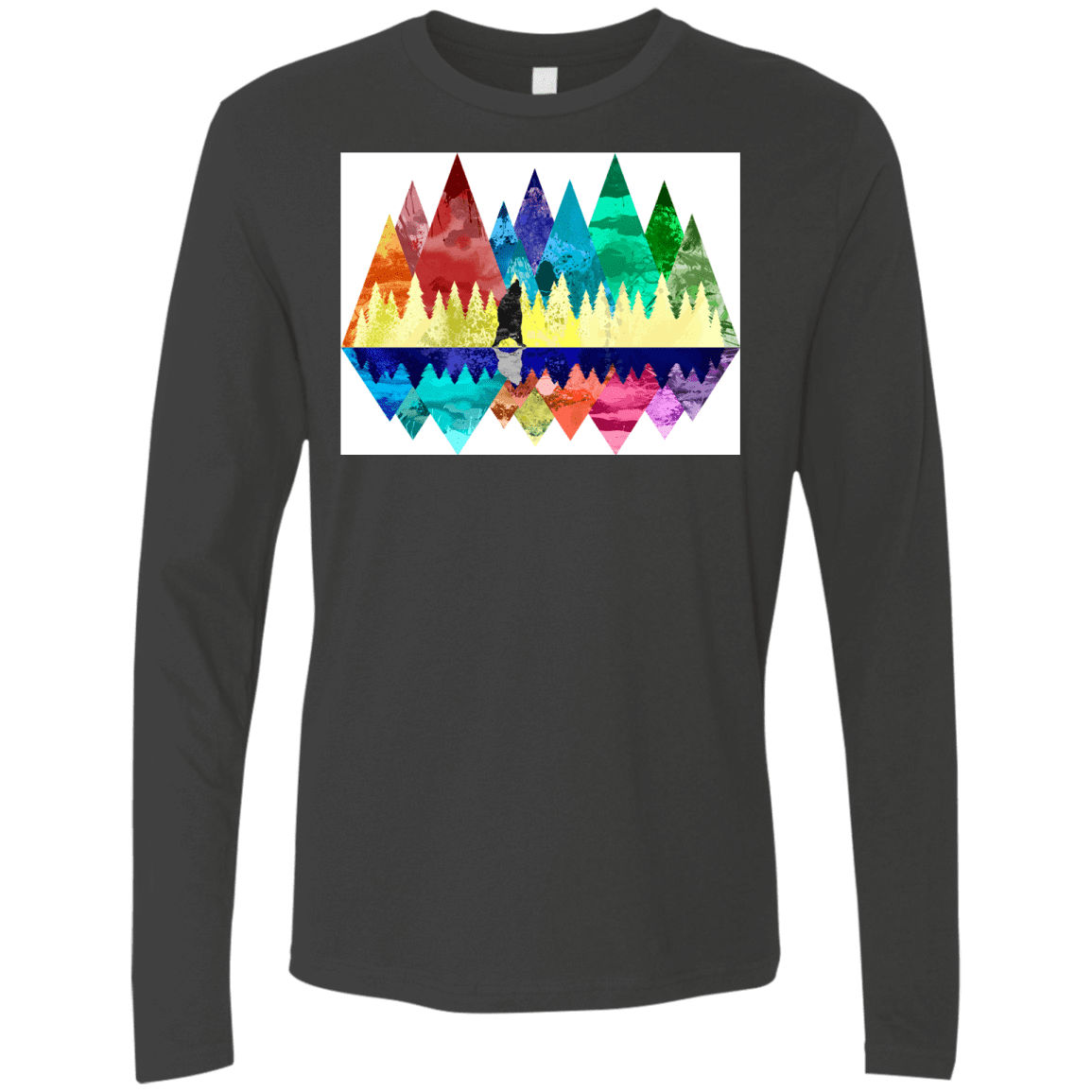 T-Shirts Heavy Metal / S Bear Color Forest Men's Premium Long Sleeve