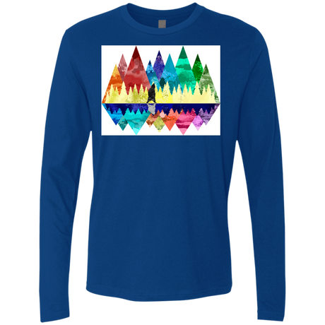 T-Shirts Royal / S Bear Color Forest Men's Premium Long Sleeve