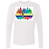 T-Shirts White / S Bear Color Forest Men's Premium Long Sleeve