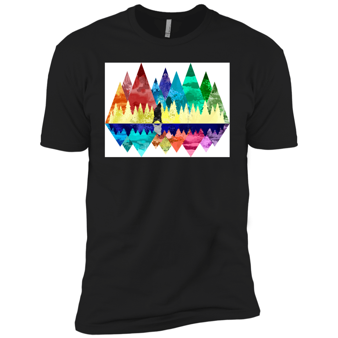 T-Shirts Black / X-Small Bear Color Forest Men's Premium T-Shirt