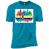 T-Shirts Turquoise / X-Small Bear Color Forest Men's Premium T-Shirt