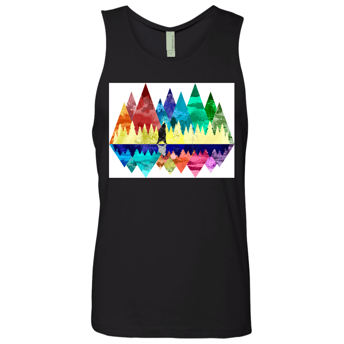 T-Shirts Black / S Bear Color Forest Men's Premium Tank Top