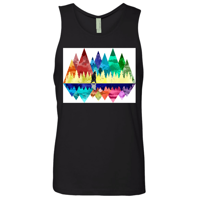 T-Shirts Black / S Bear Color Forest Men's Premium Tank Top