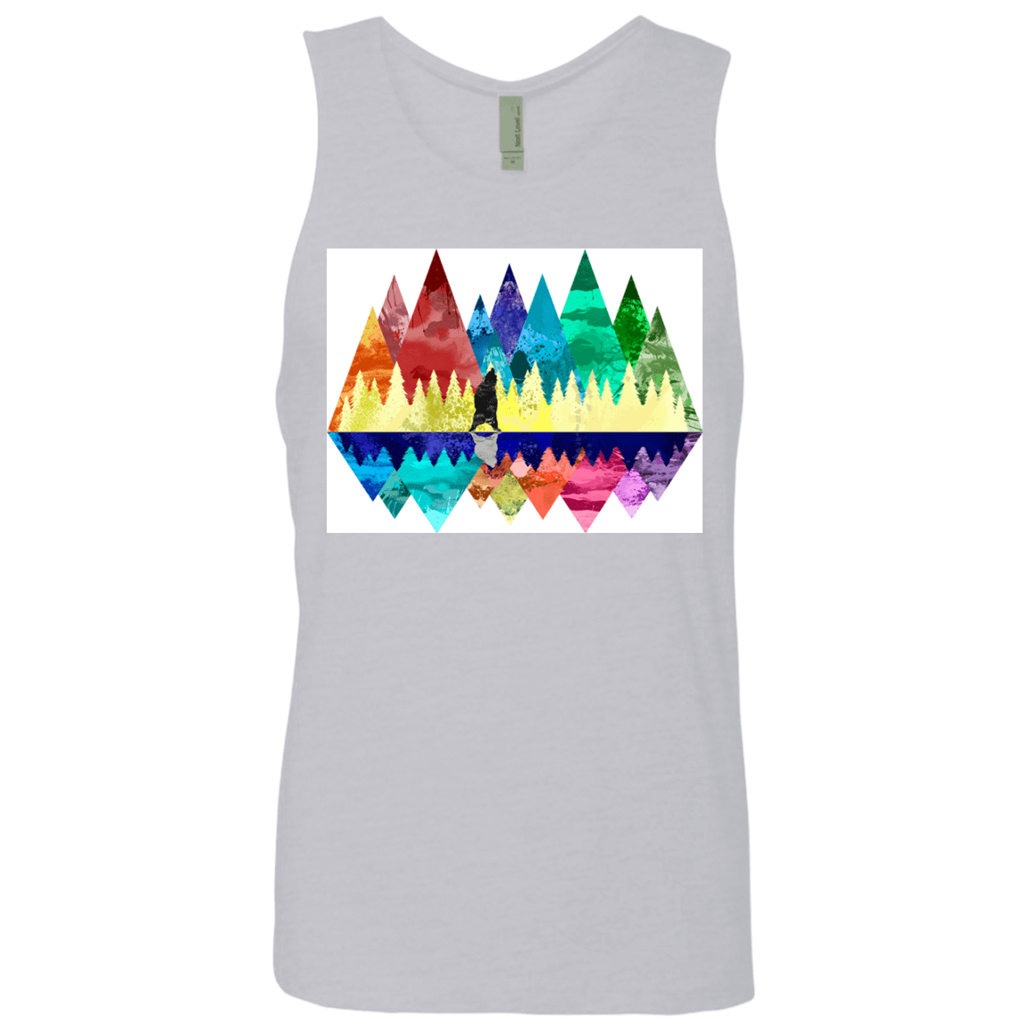 T-Shirts Heather Grey / S Bear Color Forest Men's Premium Tank Top