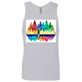 T-Shirts Heather Grey / S Bear Color Forest Men's Premium Tank Top
