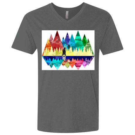 T-Shirts Heavy Metal / X-Small Bear Color Forest Men's Premium V-Neck