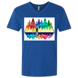 T-Shirts Royal / X-Small Bear Color Forest Men's Premium V-Neck