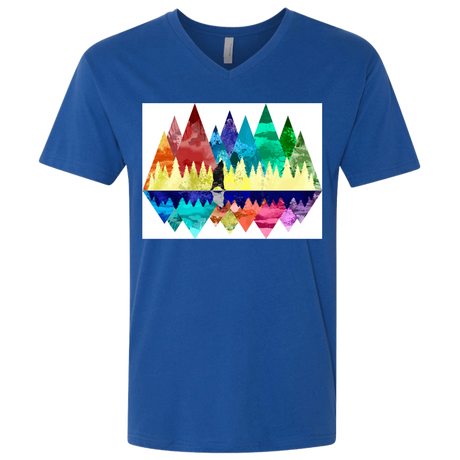 T-Shirts Royal / X-Small Bear Color Forest Men's Premium V-Neck