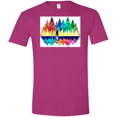 T-Shirts Antique Heliconia / S Bear Color Forest Men's Semi-Fitted Softstyle