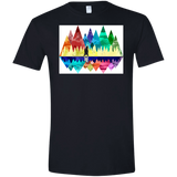 T-Shirts Black / X-Small Bear Color Forest Men's Semi-Fitted Softstyle