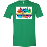 T-Shirts Heather Irish Green / S Bear Color Forest Men's Semi-Fitted Softstyle