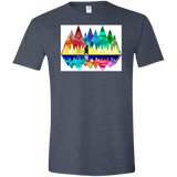 T-Shirts Heather Navy / S Bear Color Forest Men's Semi-Fitted Softstyle