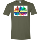 T-Shirts Military Green / S Bear Color Forest Men's Semi-Fitted Softstyle