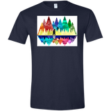 T-Shirts Navy / X-Small Bear Color Forest Men's Semi-Fitted Softstyle