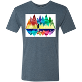 T-Shirts Indigo / S Bear Color Forest Men's Triblend T-Shirt