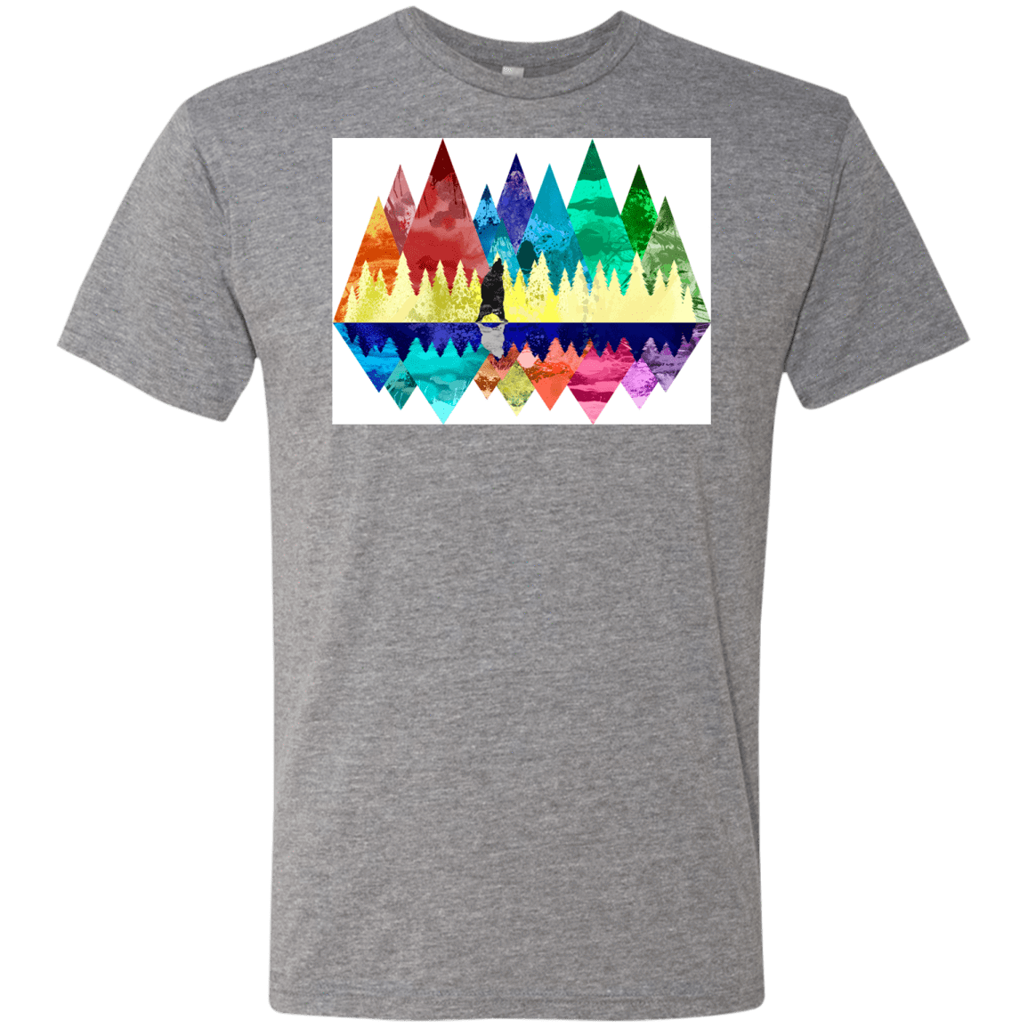 T-Shirts Premium Heather / S Bear Color Forest Men's Triblend T-Shirt