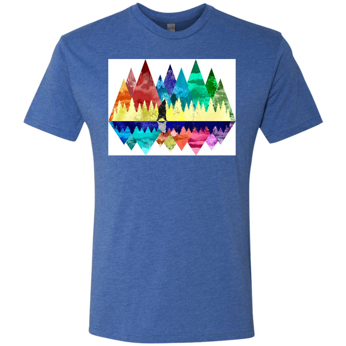 T-Shirts Vintage Royal / S Bear Color Forest Men's Triblend T-Shirt