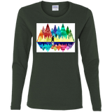 T-Shirts Forest / S Bear Color Forest Women's Long Sleeve T-Shirt