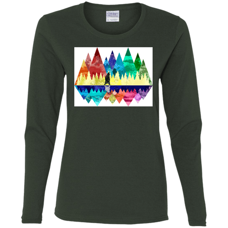 T-Shirts Forest / S Bear Color Forest Women's Long Sleeve T-Shirt
