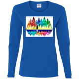 T-Shirts Royal / S Bear Color Forest Women's Long Sleeve T-Shirt