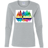 T-Shirts Sport Grey / S Bear Color Forest Women's Long Sleeve T-Shirt