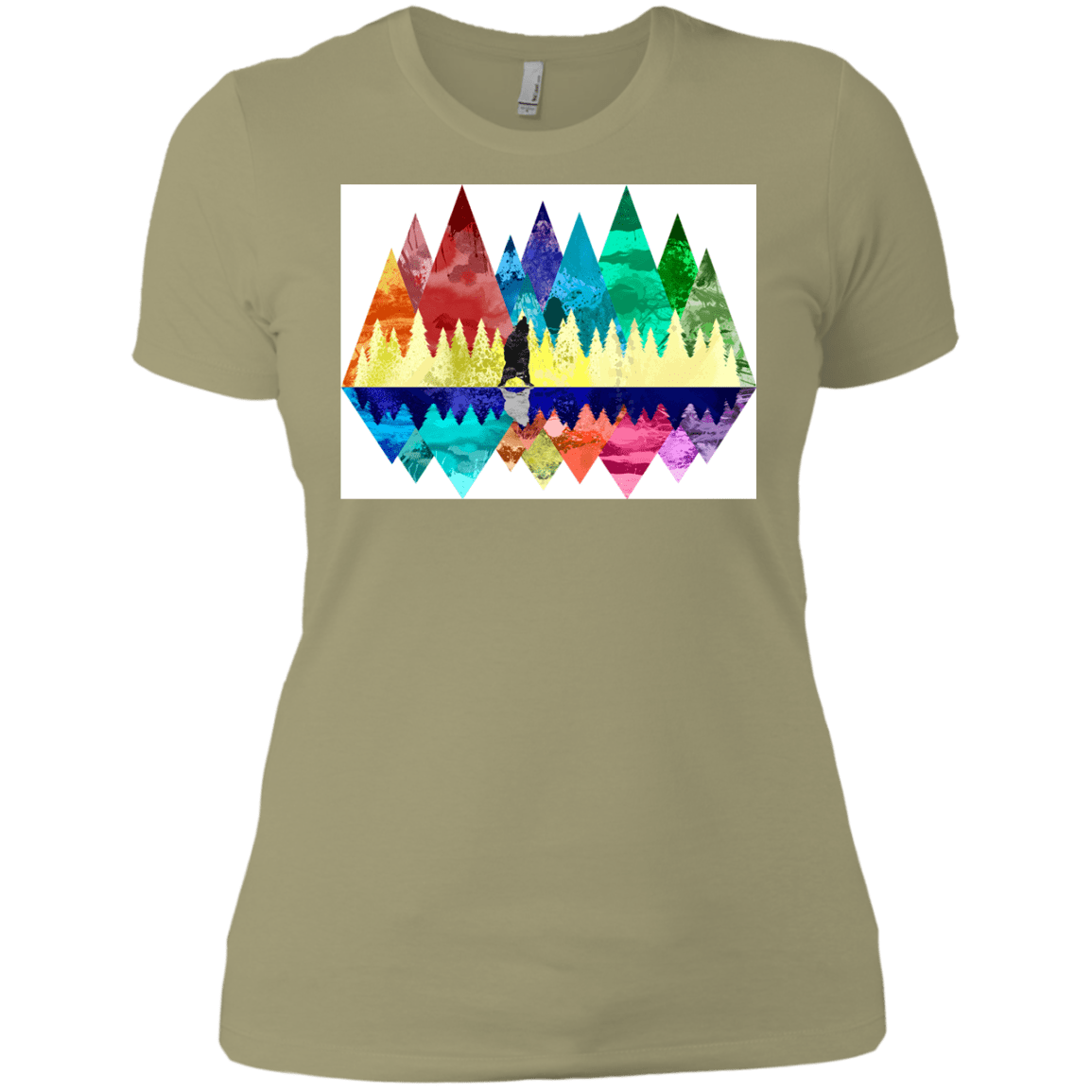 T-Shirts Light Olive / X-Small Bear Color Forest Women's Premium T-Shirt