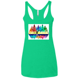 T-Shirts Envy / X-Small Bear Color Forest Women's Triblend Racerback Tank
