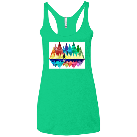 T-Shirts Envy / X-Small Bear Color Forest Women's Triblend Racerback Tank