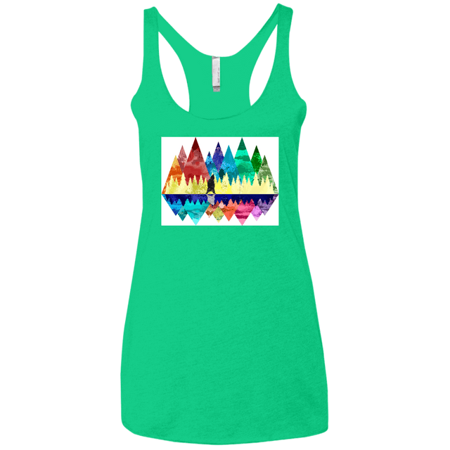 T-Shirts Envy / X-Small Bear Color Forest Women's Triblend Racerback Tank