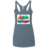 T-Shirts Indigo / X-Small Bear Color Forest Women's Triblend Racerback Tank