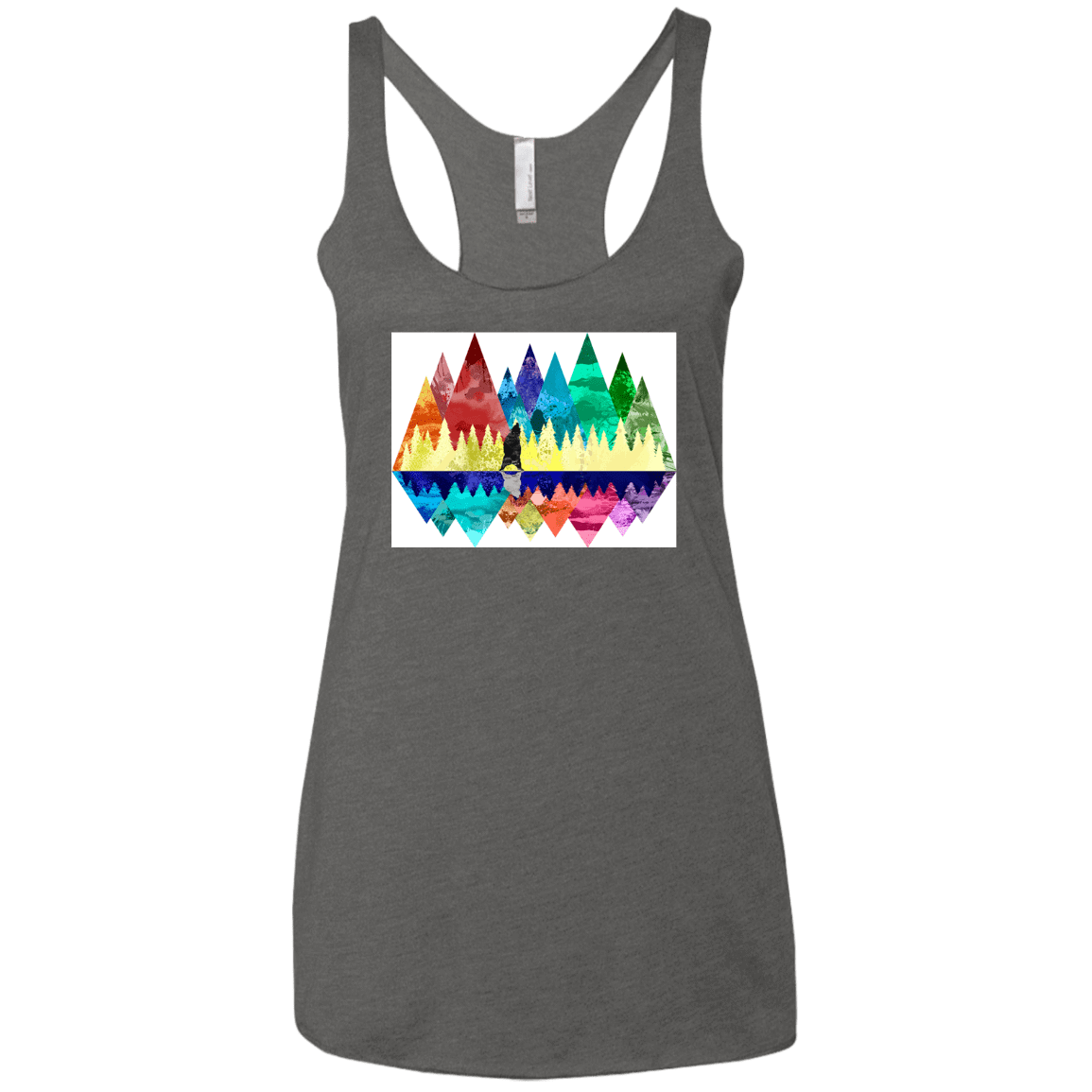 T-Shirts Premium Heather / X-Small Bear Color Forest Women's Triblend Racerback Tank