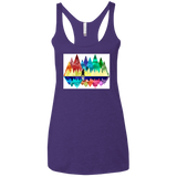 T-Shirts Purple Rush / X-Small Bear Color Forest Women's Triblend Racerback Tank