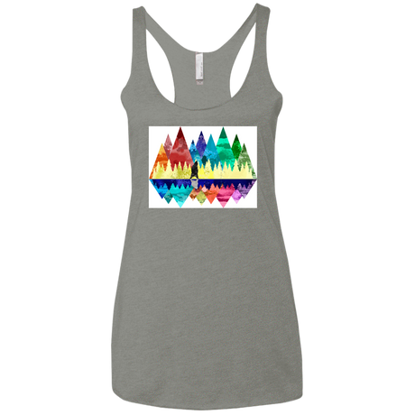 T-Shirts Venetian Grey / X-Small Bear Color Forest Women's Triblend Racerback Tank