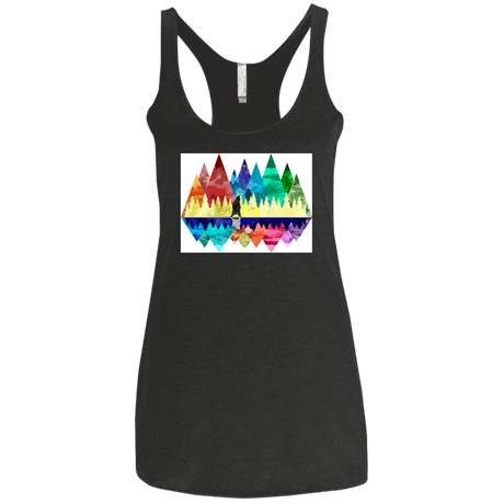 T-Shirts Vintage Black / X-Small Bear Color Forest Women's Triblend Racerback Tank