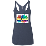 T-Shirts Vintage Navy / X-Small Bear Color Forest Women's Triblend Racerback Tank