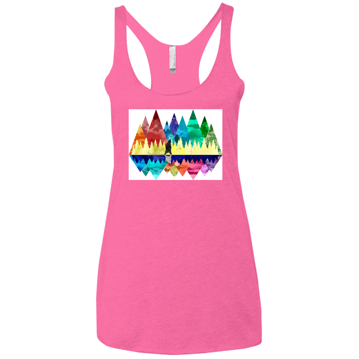 T-Shirts Vintage Pink / X-Small Bear Color Forest Women's Triblend Racerback Tank