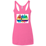 T-Shirts Vintage Pink / X-Small Bear Color Forest Women's Triblend Racerback Tank