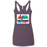 T-Shirts Vintage Purple / X-Small Bear Color Forest Women's Triblend Racerback Tank