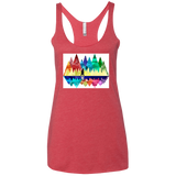 T-Shirts Vintage Red / X-Small Bear Color Forest Women's Triblend Racerback Tank