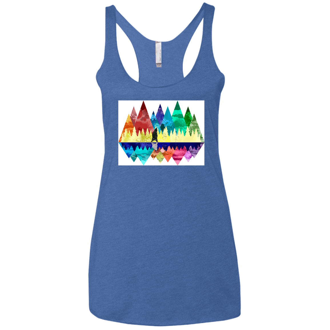 T-Shirts Vintage Royal / X-Small Bear Color Forest Women's Triblend Racerback Tank