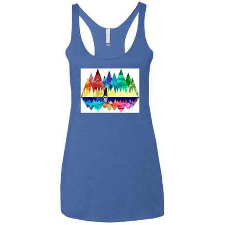 T-Shirts Vintage Royal / X-Small Bear Color Forest Women's Triblend Racerback Tank
