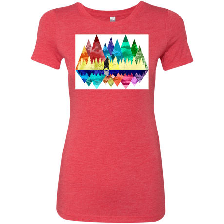 T-Shirts Vintage Red / S Bear Color Forest Women's Triblend T-Shirt